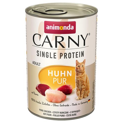 24 x 400 g animonda Carny Single Protein Adult mit Huhn Katze Nassfutter