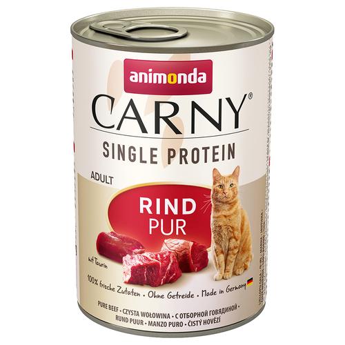 24 x 400 g animonda Carny Single Protein Adult mit Rind Katze Nassfutter