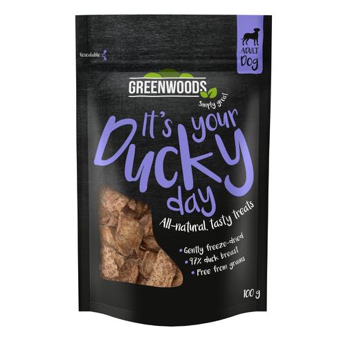 5 x 100 g Nuggets Ente Greenwoods Hundesnack Sparpaket