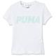 PUMA Mädchen Modern Sports Logo Tee G Kurzärmeliges T-Shirt, weiß, 38