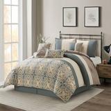 World Menagerie Hendricken Comforter Set Polyester/Polyfill/Microfiber in Gray | California King Comforter + 6 Additional Pieces | Wayfair