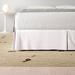 August Grove® Latisa 15" Bed Skirt Linen/Cotton in Indigo | 15 H x 72 W x 84 D in | Wayfair DBHC1379 25286831