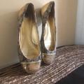 Coach Shoes | Flat Gold Sequins Coach Shoes 6.5 Tan Ballerina | Color: Gold/Tan | Size: 6.5
