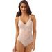 Bali Lace 'N Smooth Body Shaper (Size 38-DD) Rosewood, Nylon,Spandex,Cotton