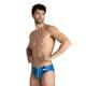 Arena Men's Team Painted Stripes MaxLife Brief Swimsuit Swim, Royal-Multi Royal, 34A