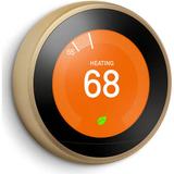 Google Nest Learning Thermostat (3rd Generation, Brass) T3032US