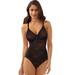 Bali Lace 'N Smooth Body Shaper (Size 36-C) Black, Nylon,Spandex,Cotton