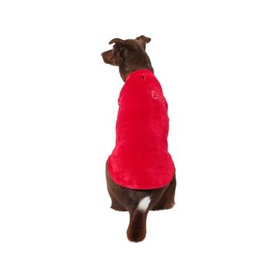 Frisco Stretchy Dog & Cat Fleece Vest, Red, Large