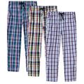 JINSHI Mens Plaid Pyjamas Lounge Pants Bottoms Soft Cotton Casual Loungewear Night Sleepwear PJ Trousers with Pockets Size S