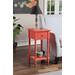 French Country Khloe Accent Table in Coral Finish - Convenience Concepts 6052201COR