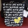 Kate Spade Bags | Kate Spade Pouch Zipper Affirmations Love | Color: Black/White | Size: 3.66 H, 2.6s W X .03 D