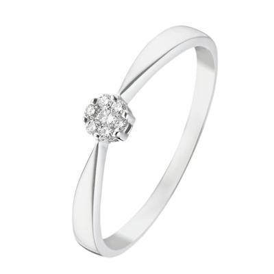 CHRIST - Damenring 375er Weißgold Ringe 1 ct (498.99 € / 1 ct) Image