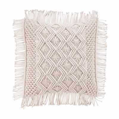 BUTLERS - MACRAMÉ Kissen ZickZack L 45 x B 45cm Decken & Kissen 1 ct