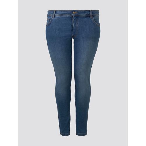 TOM TAILOR Damen Plus - Skinny Jeans, blau, Gr. 54