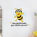 Design W/ Vinyl Better Person Bee Bees Vinyl Wall Decal Vinyl in Black/Yellow | 30 H x 30 W in | Wayfair Timmy 1277c