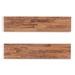 Gracie Oaks Carissa 2 Piece Poplar Solid Wood Floating Shelf Wood in White/Brown | 1.38 H x 36 W x 10 D in | Wayfair