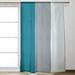 ArtVerse Charlotte Basketball Striped Blackout Rod Pocket Single Curtain Panel Polyester in Gray/Green/Blue | 87 H in | Wayfair NBS033-SOCB58