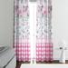 Folk N Funky Shabby Cottage Chic Window Floral Semi-Sheer Curtain Panels Polyester | 82 H in | Wayfair WC037-2082