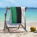 ArtVerse Boston Basketball Beach Towel Cotton Blend in Green/Black | 72 H in | Wayfair NBS013-STWL36