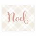 The Holiday Aisle® Gesling Blush Noel Easel Back Canvas | 8 H x 10 W x 0.5 D in | Wayfair D47B17767EB947C29916019A844B117C