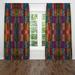Folk N Funky Patchwork Semi-Sheer Curtain Panels (DSQ is set to 2) Metal | 61 H in | Wayfair WC004-4061