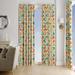 Folk N Funky Geometric Semi-Sheer Curtain Panels Polyester | 61 H in | Wayfair WC153-2061