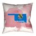 East Urban Home Katelyn Smith Oklahoma Flag Pillow Polyester/Polyfill blend in Pink | 28 H x 28 W in | Wayfair 925158B3F9E24F48AA3FD2C7A7CB6302