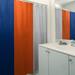 ArtVerse Single Shower Curtain Polyester in Orange/Red/Blue | 74 H x 71 W in | Wayfair MBS192-SCDGSC