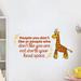 Zoomie Kids Head Space Giraffe Vinyl Wall Decal Vinyl in Orange/Red/Yellow | 18 H x 20 W in | Wayfair A6642C0492484794A338ED60E5BEAB9C