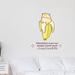 Zoomie Kids Teach Life Banana Cat Cute Cartoon Quotes Wall Decal Metal in Yellow | 40 H x 20 W in | Wayfair 8DB27FF2597143CFB2954D20B2CE53EB