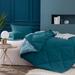 George Oliver Lizette Microfiber Reversible 2 Piece Comforter Set Polyester/Polyfill/Microfiber in Green/Blue | Twin Comforter + 1 Sham | Wayfair