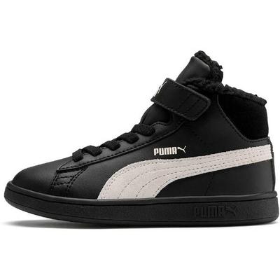 PUMA Kinder Sneaker Puma Smash v2 Mid L Fur V PS, Größe 30 in Schwarz