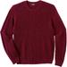 Men's Big & Tall Shaker Knit Crewneck Sweater by KingSize in Rich Burgundy Marl (Size 7XL)