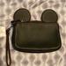 Coach Bags | Coach X Disney Black Mickey Mouse Ears Wristlet Wallet Strap New Nwt Leather | Color: Black | Size: Os
