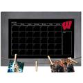 Wisconsin Badgers 11" x 19" Monthly Chalkboard with Frame & Clothespins Sign