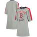 Women's G-III 4Her by Carl Banks Heathered Gray Boston Red Sox Turnover 3/4-Sleeve Tee Dress