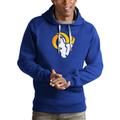 Men's Antigua Royal Los Angeles Rams Victory Pullover Hoodie