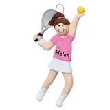 The Holiday Aisle® Tennis Girl Hanging Figurine Ornament Plastic in Pink | 4.5 H x 2.5 W x 0.5 D in | Wayfair FB66F4ACE40F45A8B99513BA09D750DF