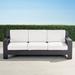 St. Kitts Sofa with Cushions in Matte Black Aluminum - Rumor Vanilla, Standard - Frontgate
