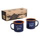 Gentlemen's Hardware GEN323 Espresso-Set, Emaille, Marineblau/Orange