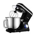 Aucma Stand Mixer,7L Tilt-Head Food Mixer, 6 Speed Electric Kitchen Mixer with Dough Hook, Wire Whip & Beater 1400W (7L, Black)