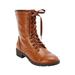 Women's The Britta Boot by Comfortview in Cognac (Size 10 1/2 M)