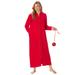 Plus Size Women's The Microfleece Robe by Dreams & Co. in Classic Red (Size 38/40)