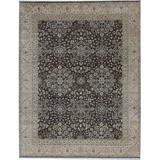 Brown/Gray 98 W in Rug - Bokara Rug Co, Inc. Hand-Knotted High-Quality Brown & Gold Area Rug Wool | Wayfair AVCOAVALOBRGL80A0