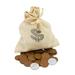 American Coin Treasures Bankers Bag of World War II Coins Metal in Brown | 5 H x 4 W x 0.5 D in | Wayfair 13433