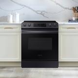 Samsung 6.3 cu. ft. Smart Slide-in Electric Range, Stainless Steel in Black | 36.75 H x 29.9375 W x 28.6875 D in | Wayfair NE63T8111SG/AA