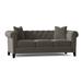 Willa Arlo™ Interiors Caspar 82" Velvet Rolled Arm Chesterfield Sofa w/ Reversible Cushions | 30 H x 82 W x 38 D in | Wayfair