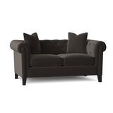 Willa Arlo™ Interiors Caspar 66" Rolled Arm Chesterfield Loveseat | 30 H x 66 W x 38 D in | Wayfair 307161478F9C411988B61E9AA7C7D85A