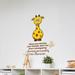 Zoomie Kids Your Friends Giraffe Vinyl Wall Decal Vinyl in Brown/Yellow | 10 H x 8 W in | Wayfair 233D7DED0FDD4CAB91FD9B917AB844E4