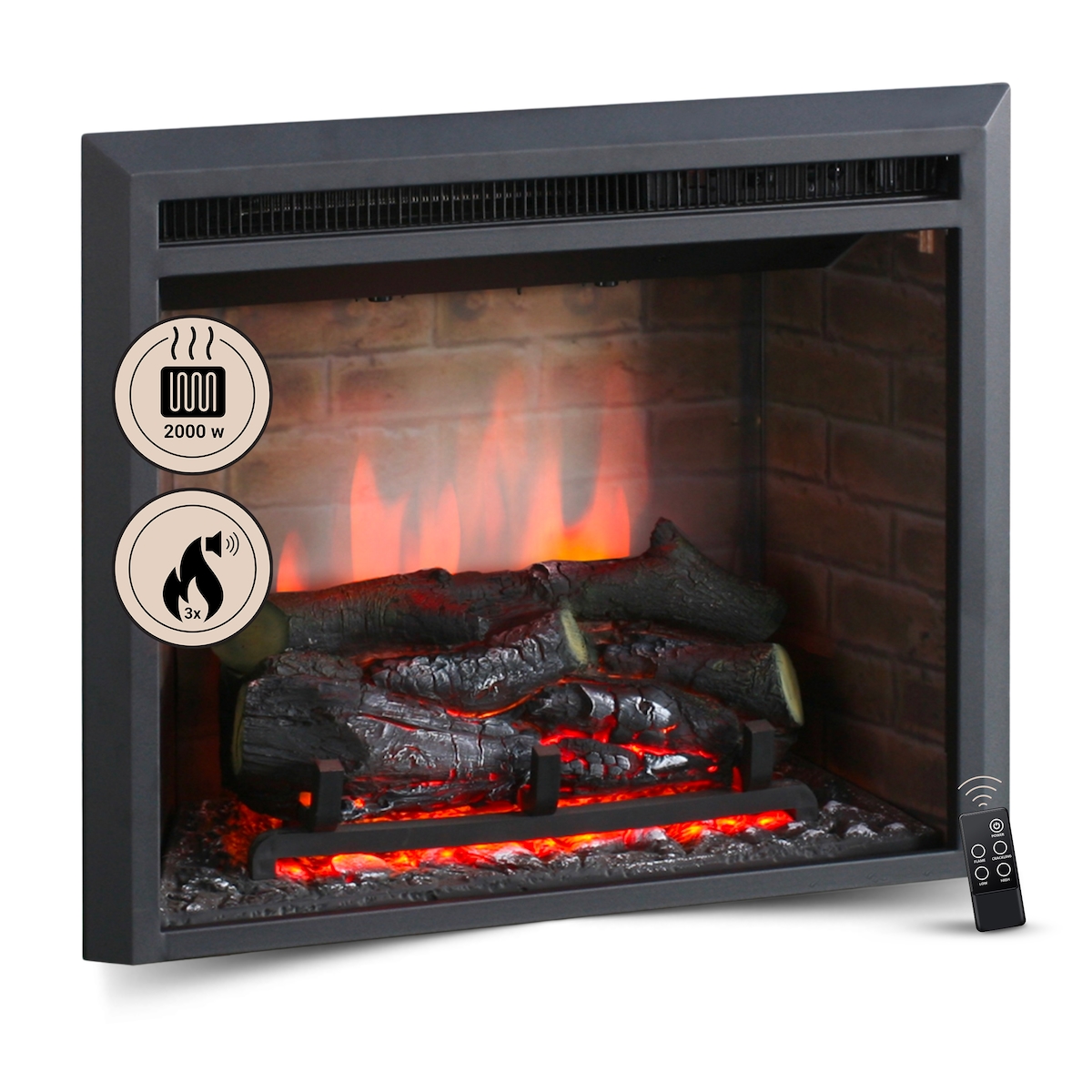 Elektrokamin BALDERIA Calida 23 - Einbaukamin - Schwarz Image